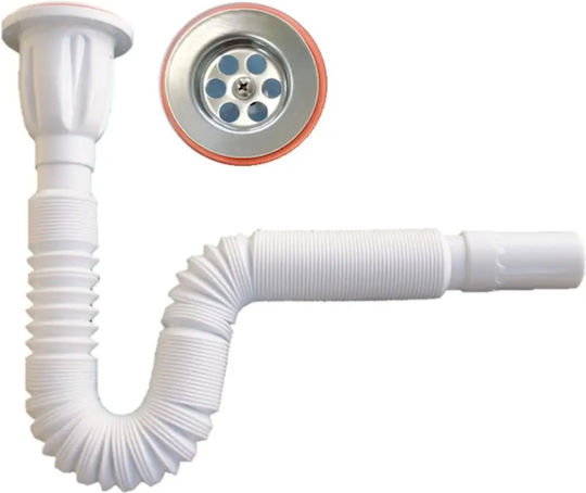 Sink Siphon 138cm Flexible Hose