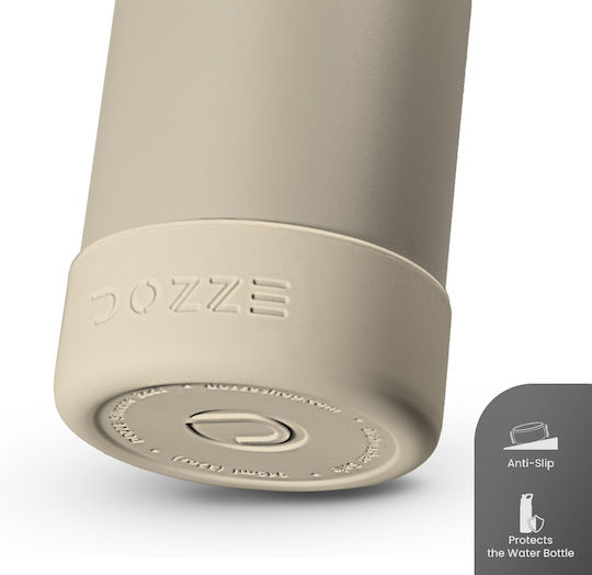 Dozze Wasserflasche Silikon Schutz Groß Mandeln Beiget