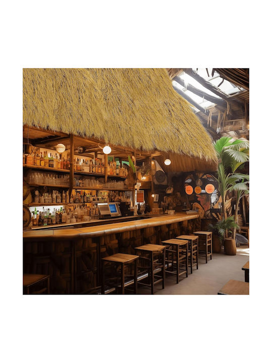 Acoperiș Artificial Din Paie Decorativ 300x100cm Căsuțe Tiki Bar Hawaiian