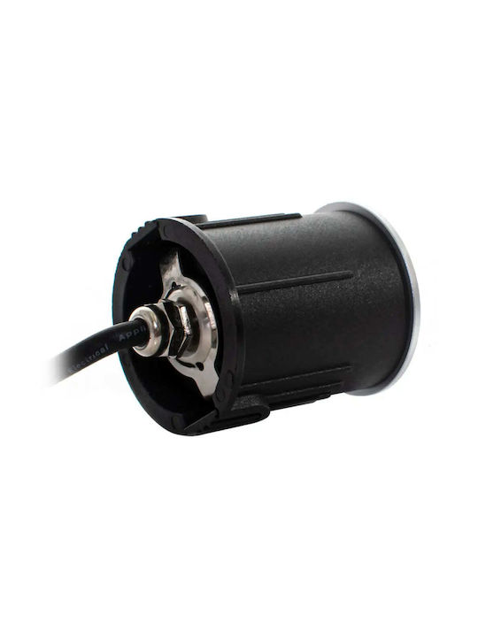 Lightex Spot De Podea LED 3W Cu Lumină Albă Rece IP67 Argintiu