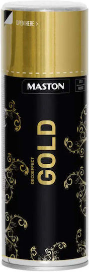 Spray Paint Deco Effect Gold 400 Ml Maston