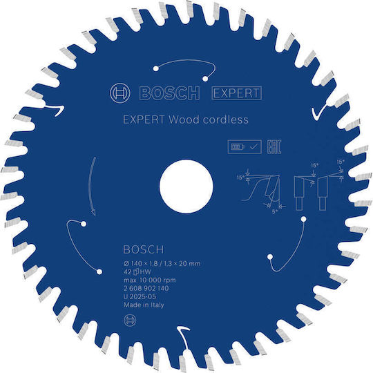 Диск За Рязане 140x20x1.8/1.3 42 Зъба Bosch