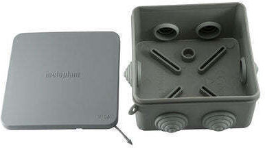 Junction Box Ip54 100 100 50 Gray Meloplam 100 100 50 Gray Ip54