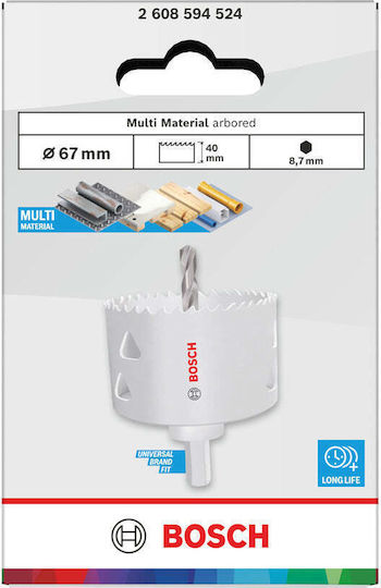 Bosch Ferăstrău de Găurit Multi Material pentru Tăiere Uscată cu Diametru 67mm