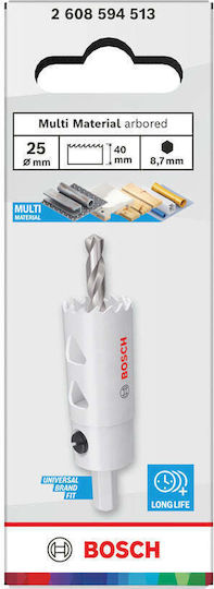 Bosch Ποτηροπρίονο Multi Material Ξηρής Κοπής με Διάμετρο 25mm