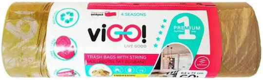 Vigo Kombucha Биоразградими Торби За Смет Капацитет 60л 71x64см 10x10бр Сини