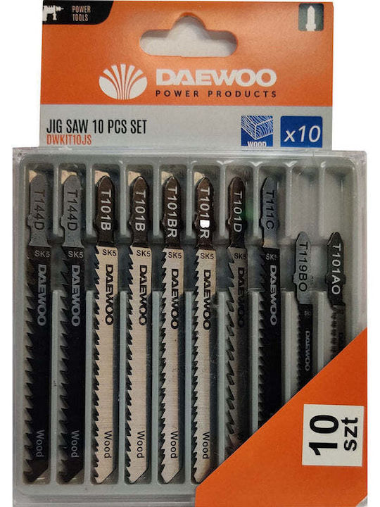 Комплект 10 Ламели За Пила Daewoo Dwkit10js