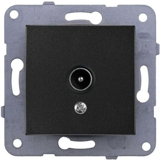 Tv Socket Black Panasonic Karre Plus