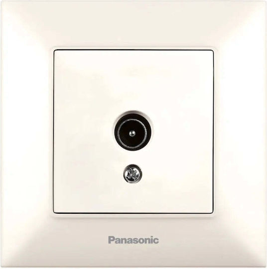 Tv Socket 12db Cream Panasonic Arkedia Slim