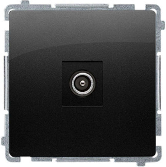 Tv Socket Black Matte Simon Basic