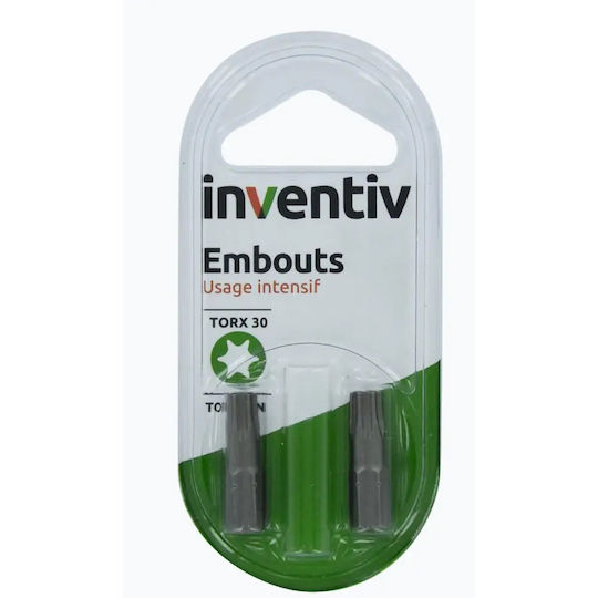 Inventiv Schraubendreher-Bits T30 2 Stück