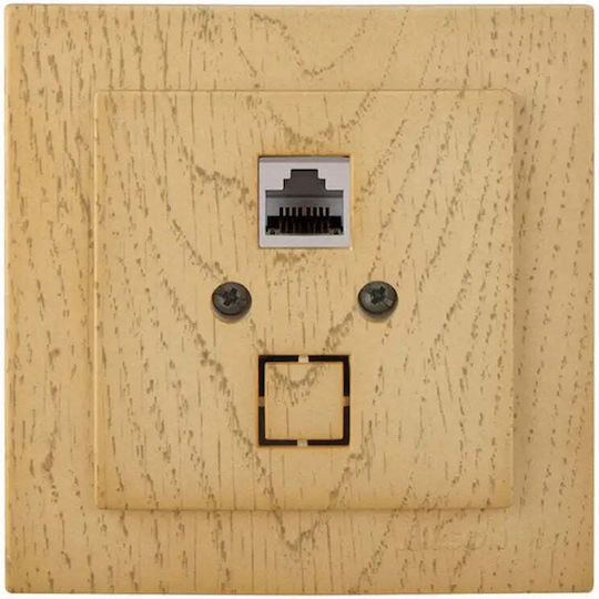 Rj45 Cat.5e Socket Maple Nilson Alegra