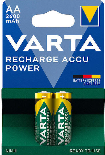 Varta Accu Power Aa 2600mah Rechargeable Batteries