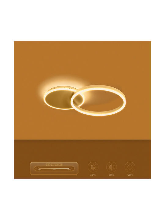 kelvo Venom Ceiling Light 60cm White with Integrated LED