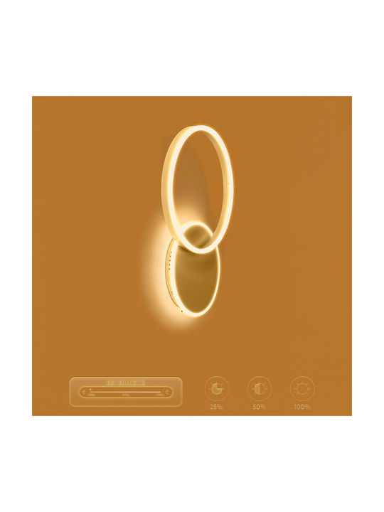 kelvo Wall Lamp with Integrated LED and Adjustable White Light 40x7.5cm
