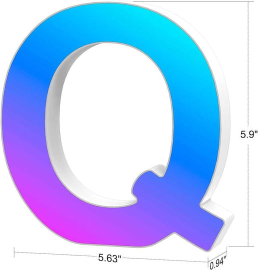Φωτιστικό Φωτεινά RGB Γράμμα