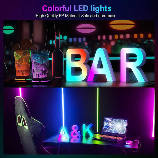 Lămpi Decorative Pentru Masă Luminoase RGB Scrisoare