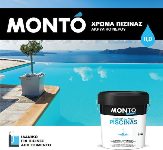 Monto Χρώμα Πισίνας Λευκό 4lt 170820114