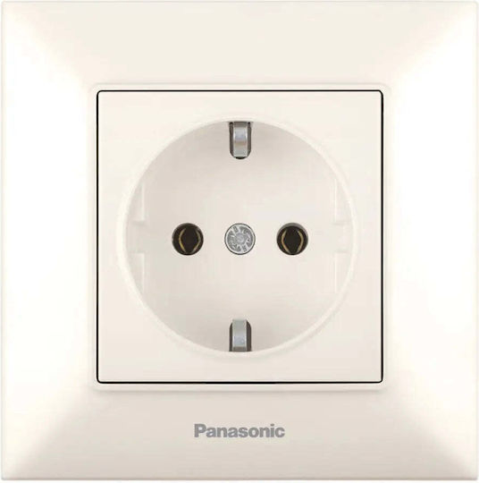 Panasonic Priză Electrică Simplă Ecru
