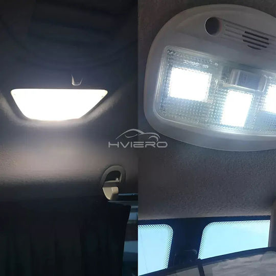 LED Плафонера Универсална 31мм-42мм Т10 Ултра Ярка 24 COB LED 12V 2 Бр TC-438