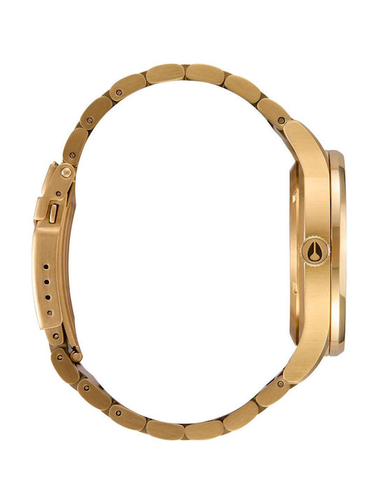 Nixon Women's Watch 42mm Battery with Gold Metal Bracelet