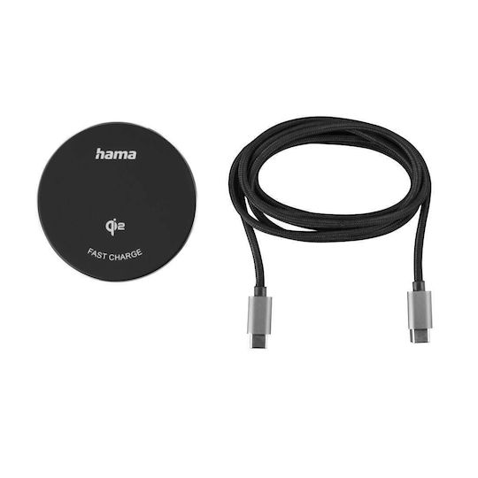 HAMA Асимов Зарядно Устройство (Qi Pad) 15W Черен
