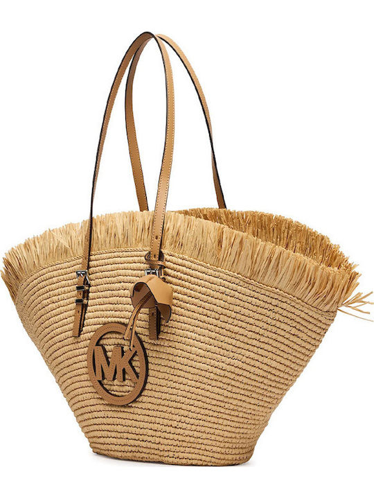 Michael Kors Isa Fan Geantă De Plajă Wicker Bej