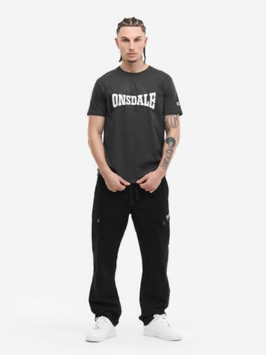Liontow Tone Herrenblusen Kurzarm T-Shirts Grau
