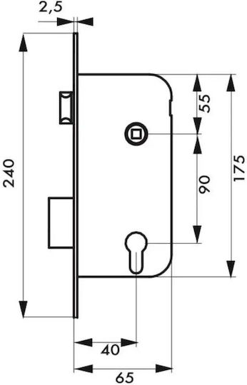 Thirard Secret Брава 40/90mm Din