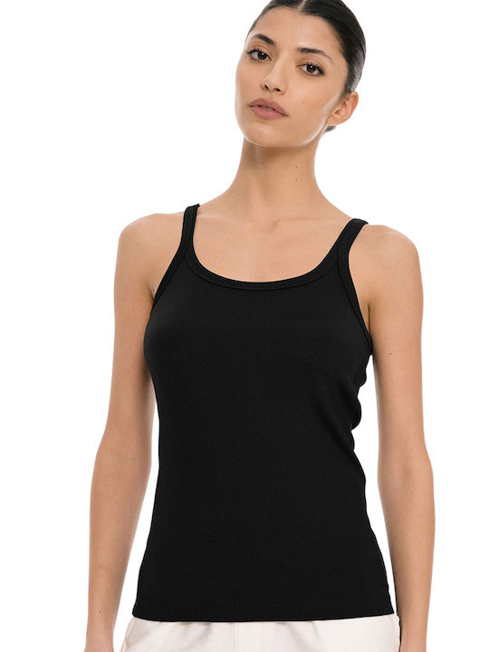 Damen Bluse Ärmellose Schwarze