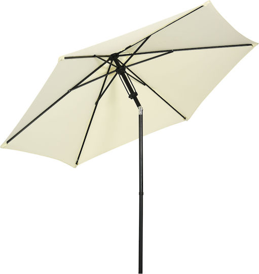 Parasol Ομπρέλα Μεταλλική Μπεζ