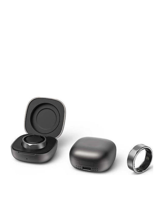 Xmart Smart Ring 21.4mm with Heart Rate Monitor Silver