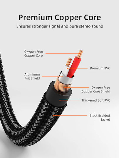 Cabletime Cable 2x RCA-Stecker - 2x RCA-Stecker 1m CT-RCA-AG1