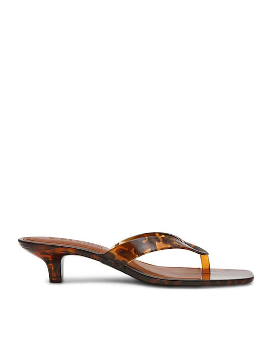 Sandals in Brown Patent Leather