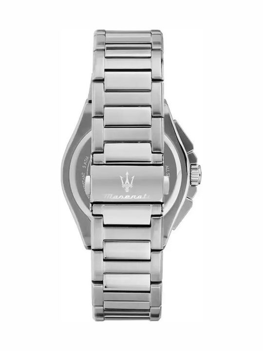 Maserati Men's Watch 41mm Chronograph Battery with White Metal Bracelet