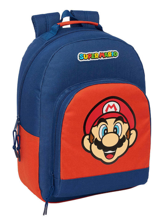 Super Mario School Backpack Red 15L 32 x 15 x 42 cm