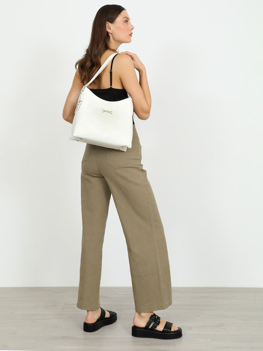 Women's Fabric Trousers Beige