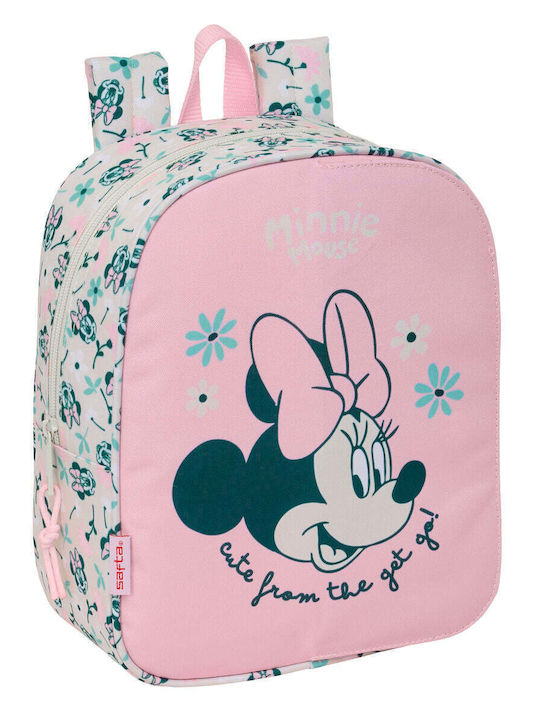 Minnie Mouse Σχολική Τσάντα Πλάτης Ροζ 22 x 10 x 27εκ