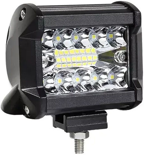 LED Super Triple-Row 60W Waterproof Headlights & Wiring Harness & Bull-Bar 2000lm-12/24V Tc-398