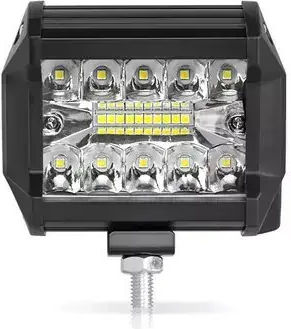LED Super Triple-Row 60W Waterproof Headlights & Wiring Harness & Bull-Bar 2000lm-12/24V Tc-398