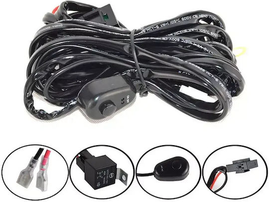 LED Super Triple-Row 60W Waterproof Headlights & Wiring Harness & Bull-Bar 2000lm-12/24V Tc-398