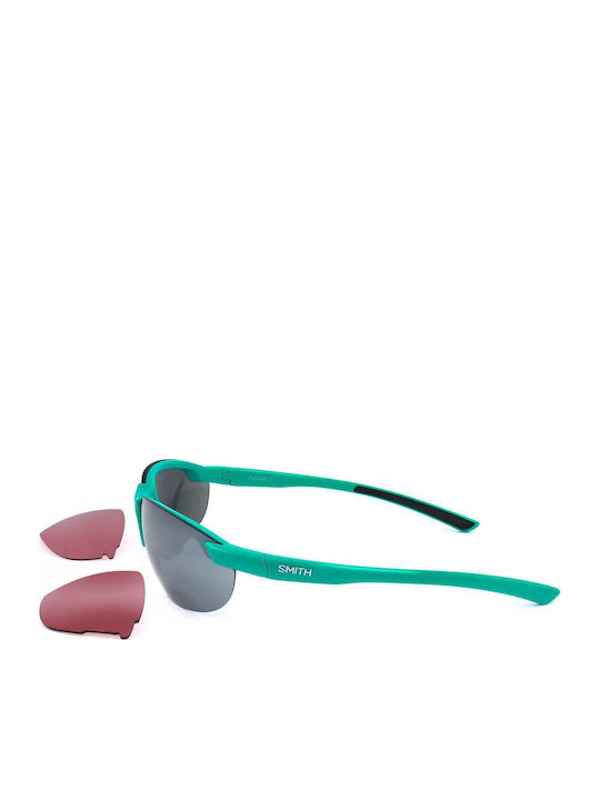 Smith Unisex Γυαλιά Ηλίου με Πράσινο Σκελετό και Γκρι Φακό