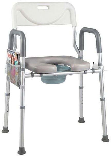 Costway Scaun De Toaletă Cu Spătar 2000ml JH10031SL