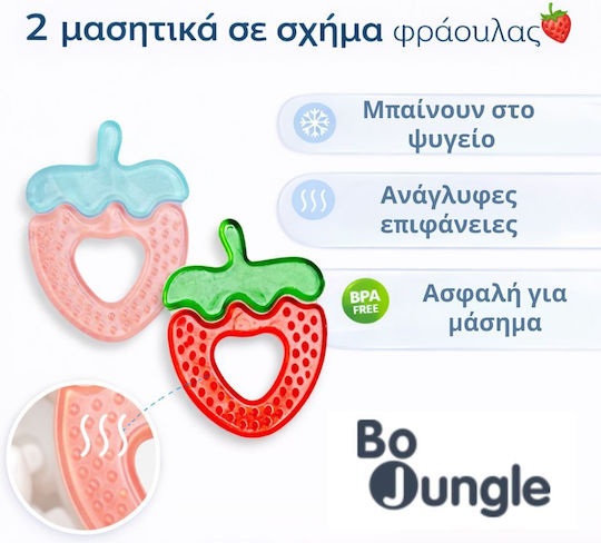 Bo Jungle Teething Rattle with Water 2 Pieces