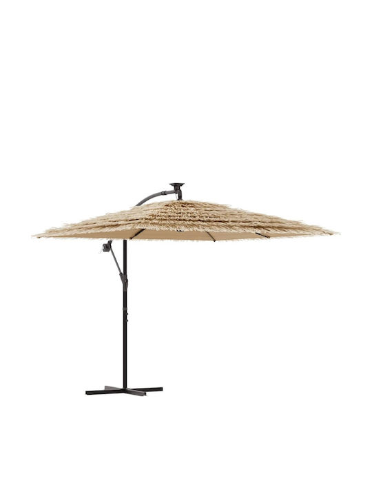 Hanging Circular Metal Brown Parasol F2.38xH2.38m