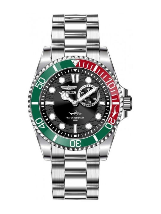 Invicta Invicta Pro Diver Ρολόι Μπαταρίας με Μεταλλικό Μπρασελέ Invicta Invicta Pro Diver Ρολόι Μπαταρίας με Μεταλλικό Μπρασελέ