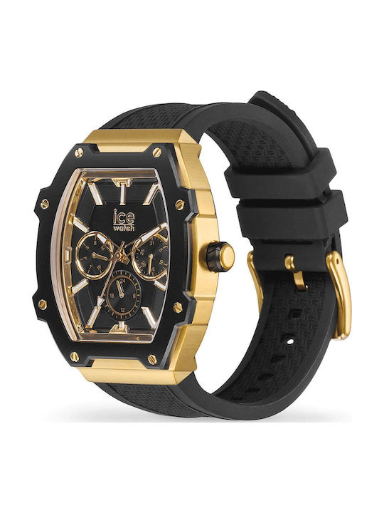 Ice Ceas Dama 45mm Baterie Cu Curea Din Cauciuc Neagră