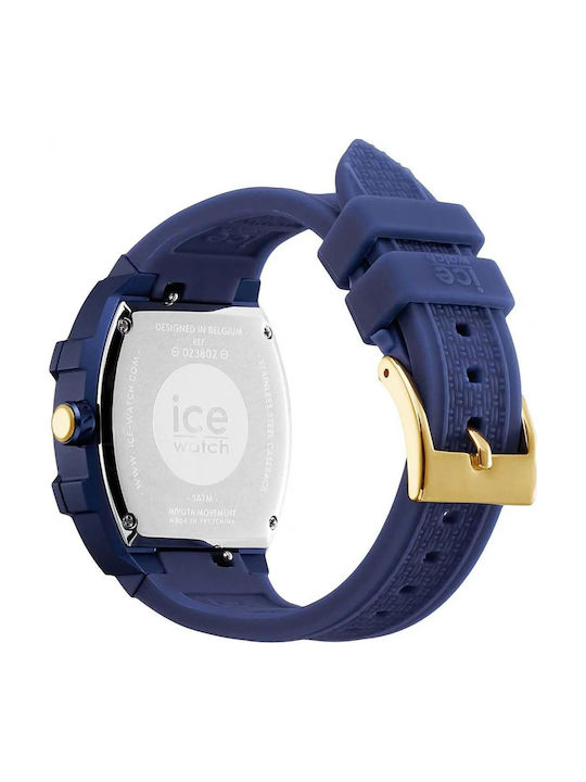 Ice Ceas Dama 45mm Baterie Cu Curea Din Cauciuc Albastru