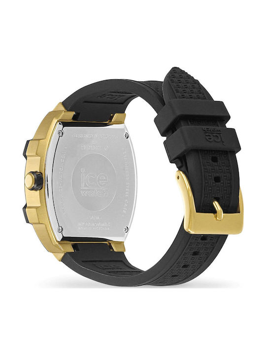 Ice Ceas Dama 45mm Baterie Cu Curea Din Cauciuc Neagră