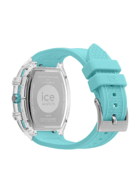 Ice Дамски Часовник 45mm Кварцов с Горно Синьо Каучуково Каишка